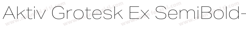 Aktiv Grotesk Ex SemiBold字体转换
